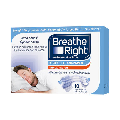 Breathe Right nenäteippi small/medium 10kpl